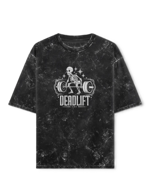 Deadlift Unisex Acid Washed Oversized T-Shirt