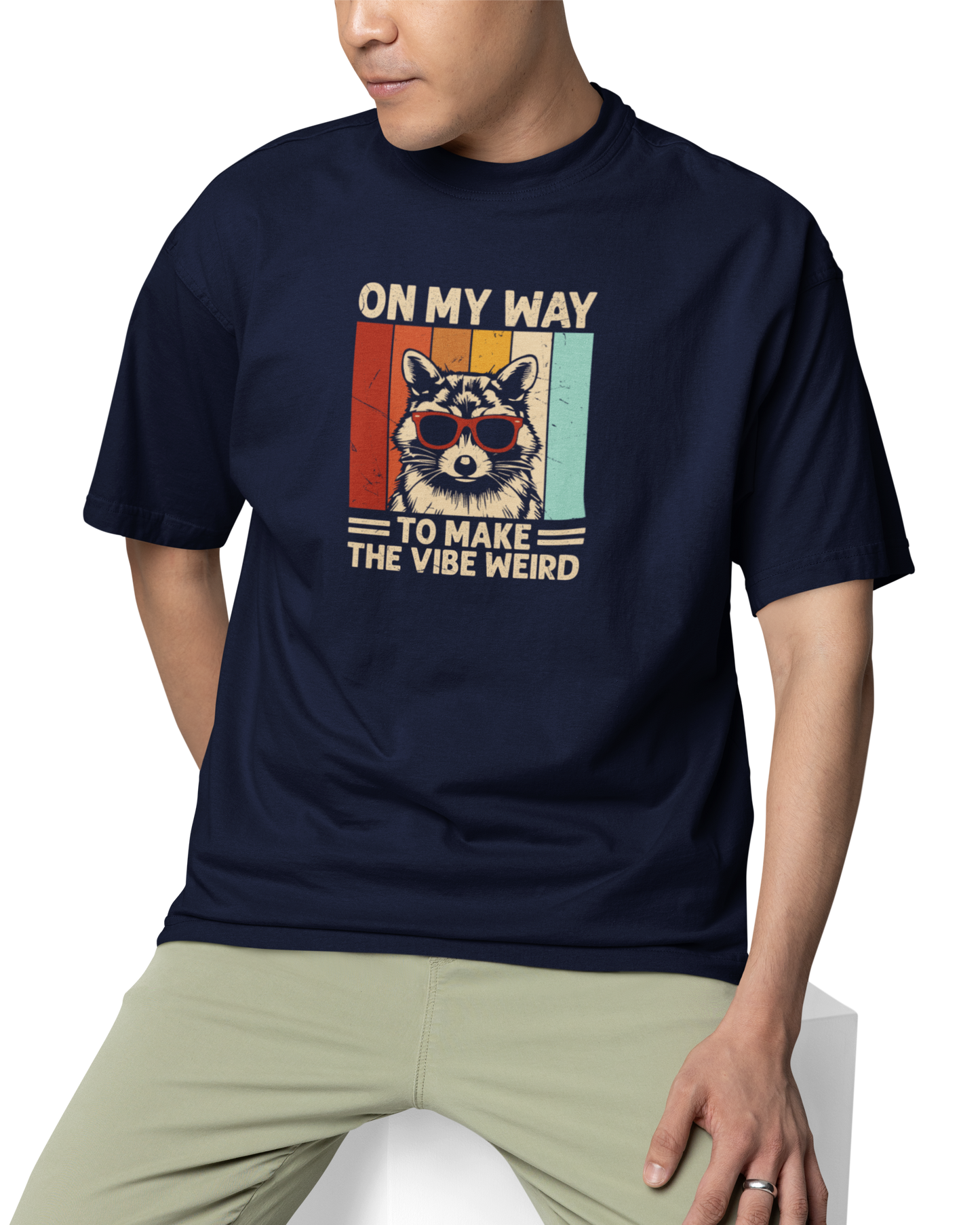 On My Way To Make The Vibe Weird Unisex Oversized T-Shirt