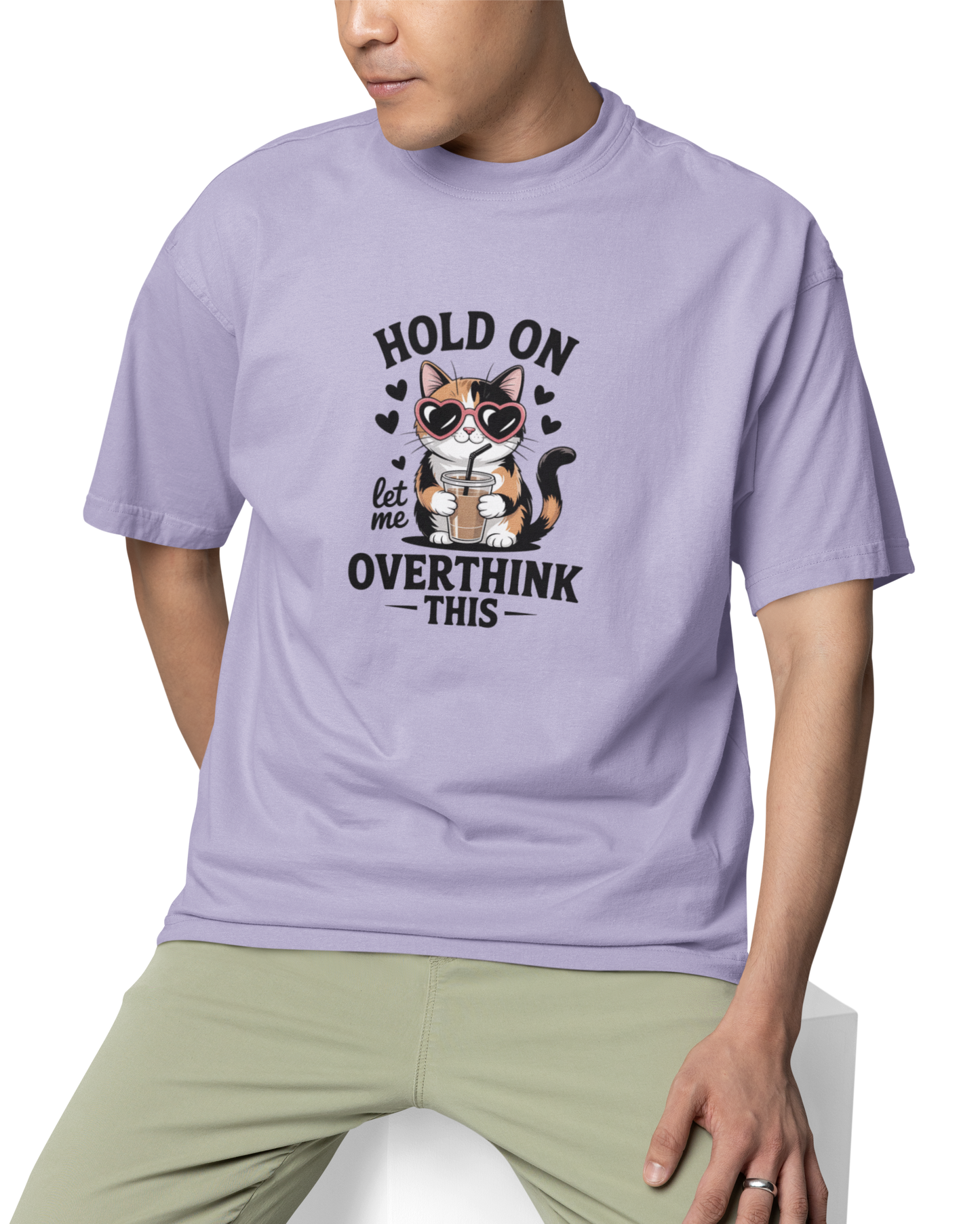 Hold On Let Me Overthink This Unisex Oversized T-Shirt