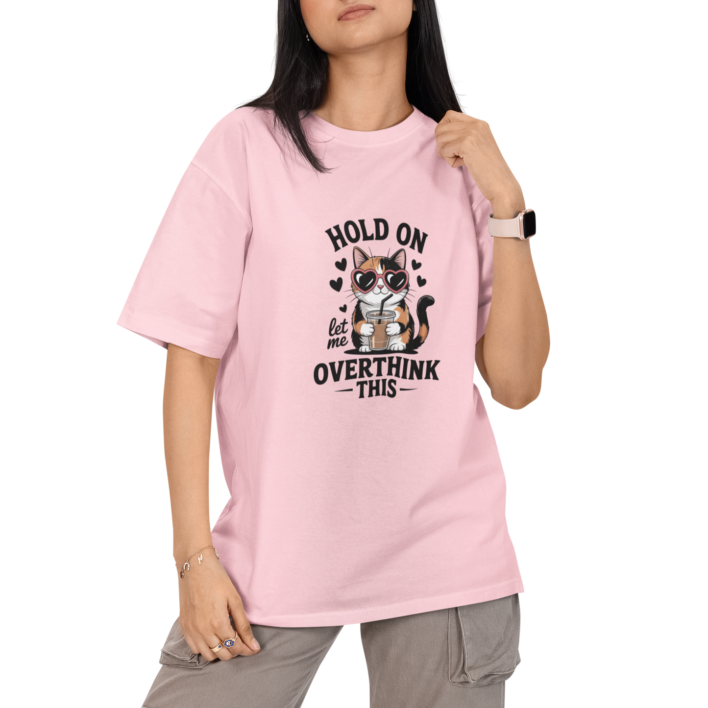 Hold On Let Me Overthink This Unisex Oversized T-Shirt