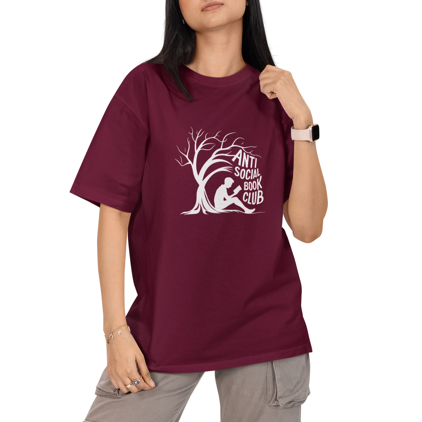 Anti Social Book Club Unisex Oversized T-Shirt
