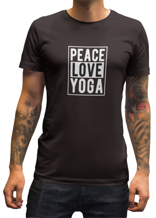 Peace Love Yoga Men Classic T-Shirt