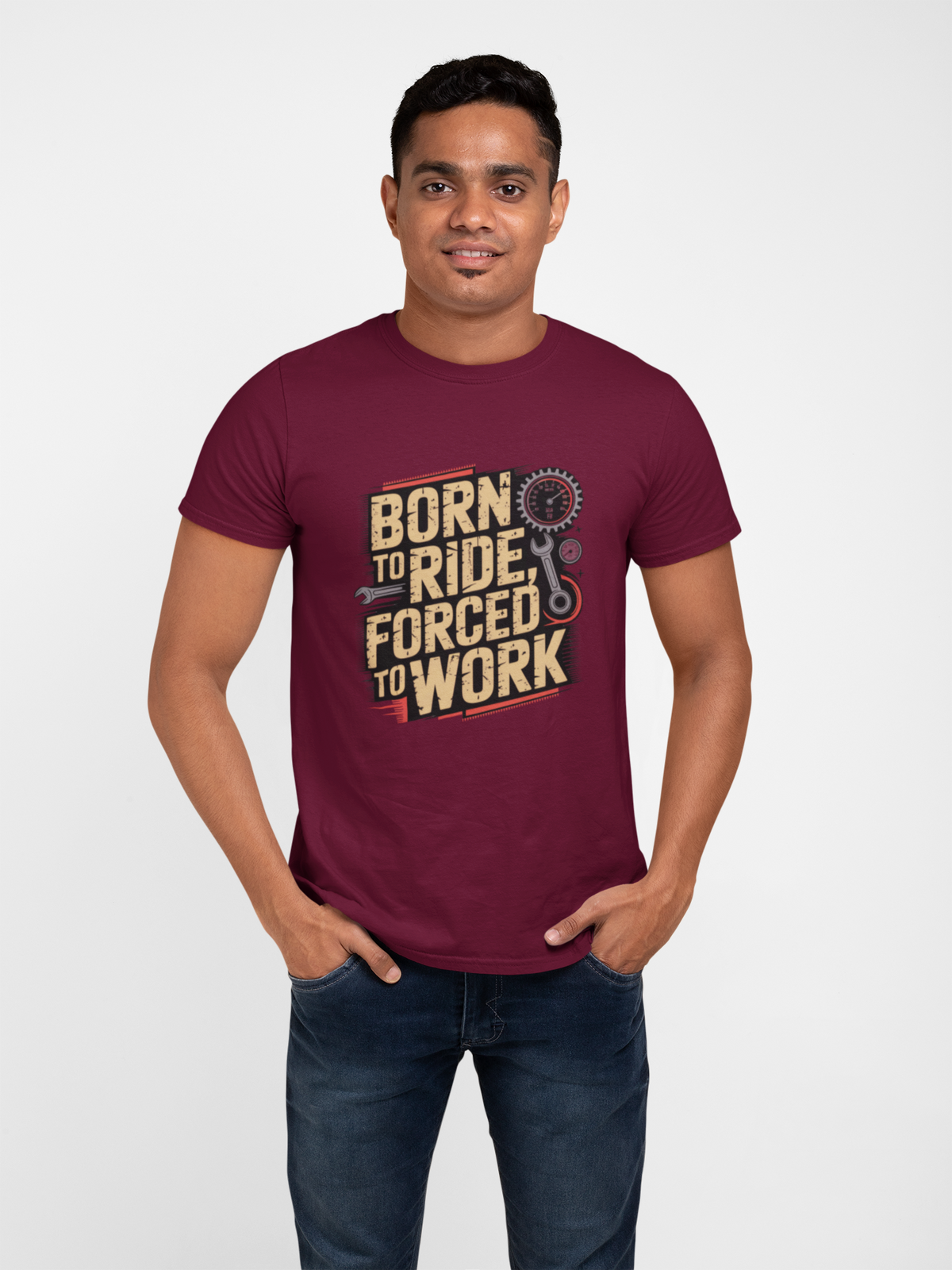 Born To Ride Men Classic Crew T-Shirt