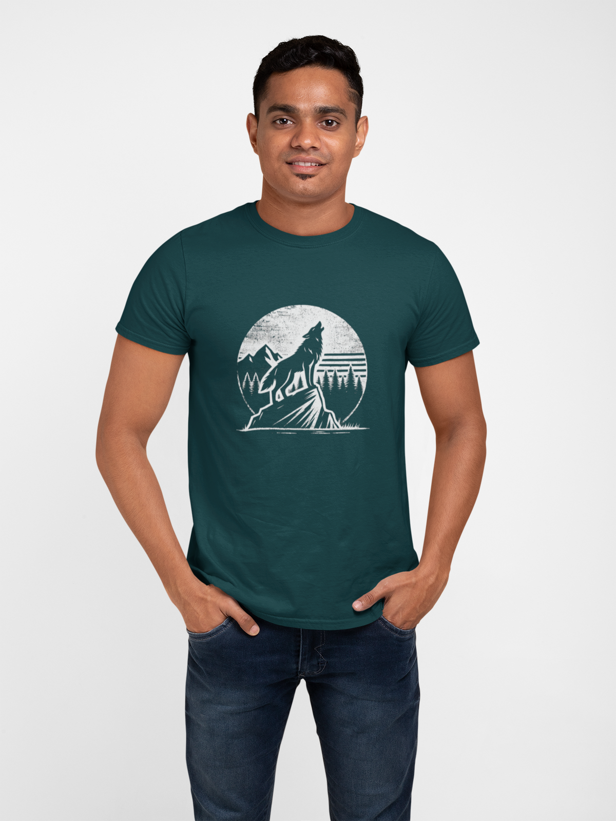 Wolf Men Classic Crew T-Shirt