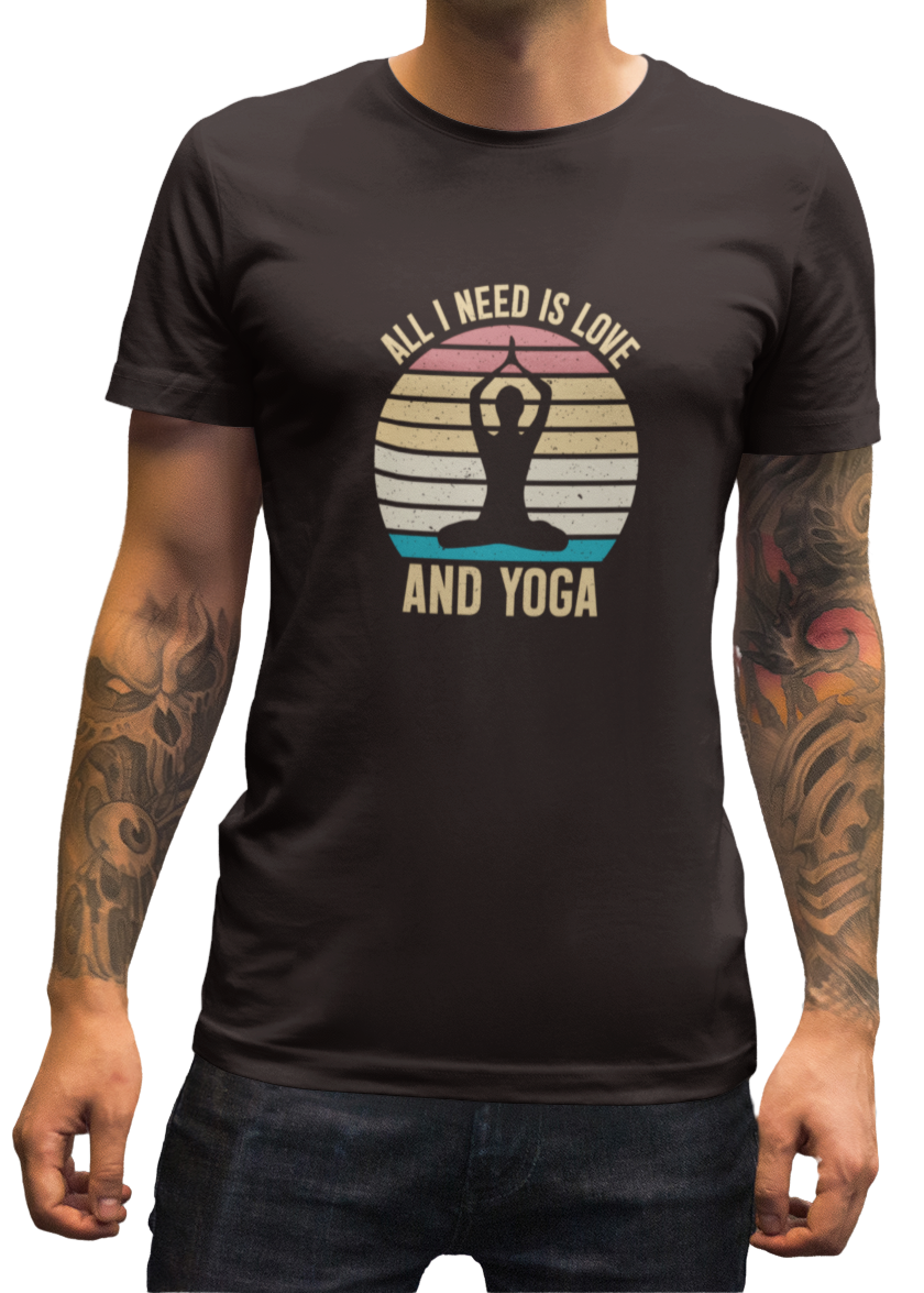 All I Need Is Love And Yoga Men Classic T-Shirt