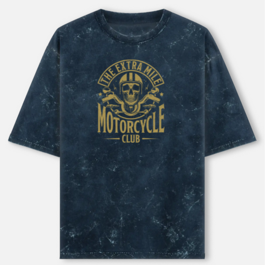Motorcycle Club Unisex Acid Washed Oversized T-Shirt
