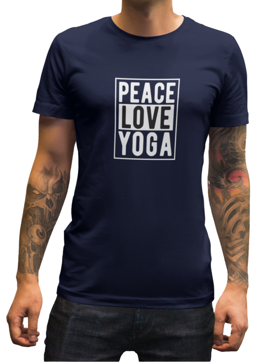 Peace Love Yoga Men Classic T-Shirt