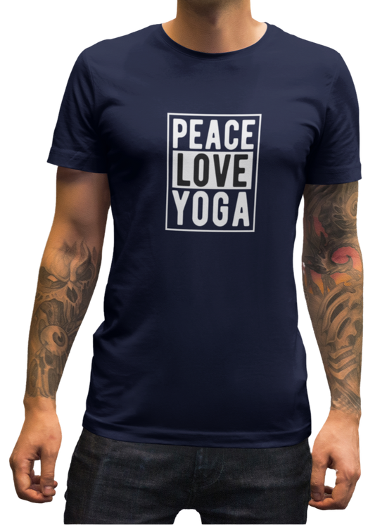 Peace Love Yoga Men Classic T-Shirt
