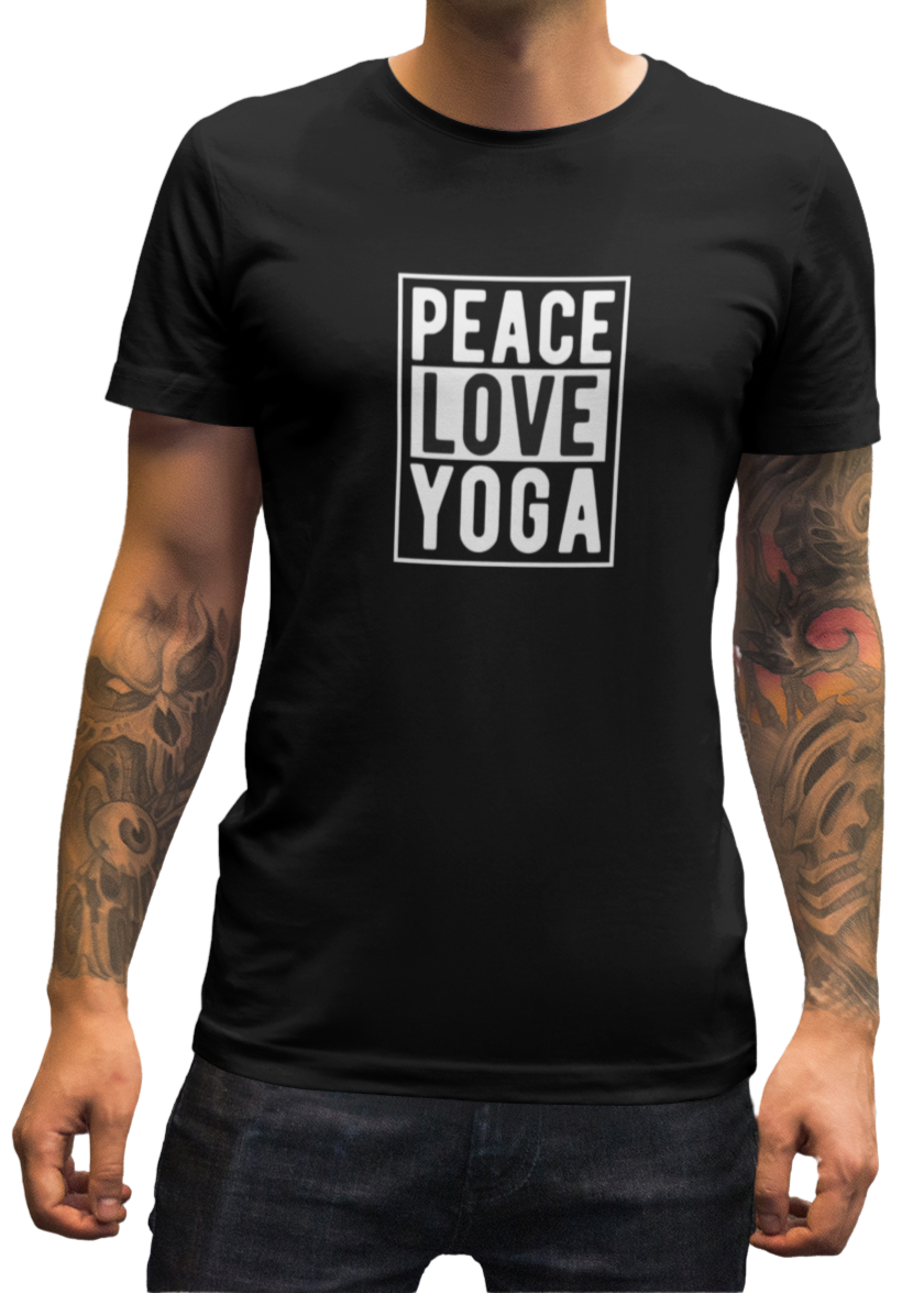 Peace Love Yoga Men Classic T-Shirt