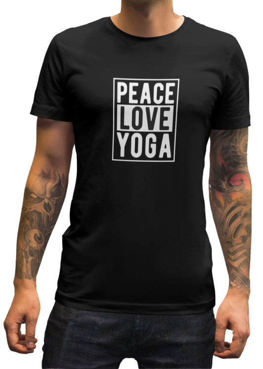 Peace Love Yoga Men Classic T-Shirt