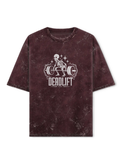 Deadlift Unisex Acid Washed Oversized T-Shirt