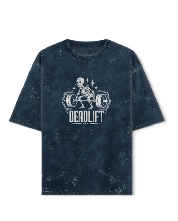 Deadlift Unisex Acid Washed Oversized T-Shirt