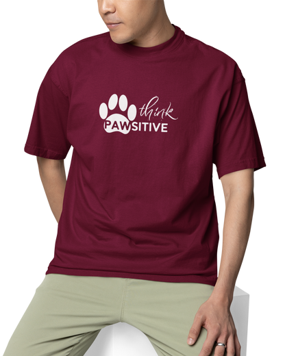 Think Pawsitive Unisex Oversized T-Shirt
