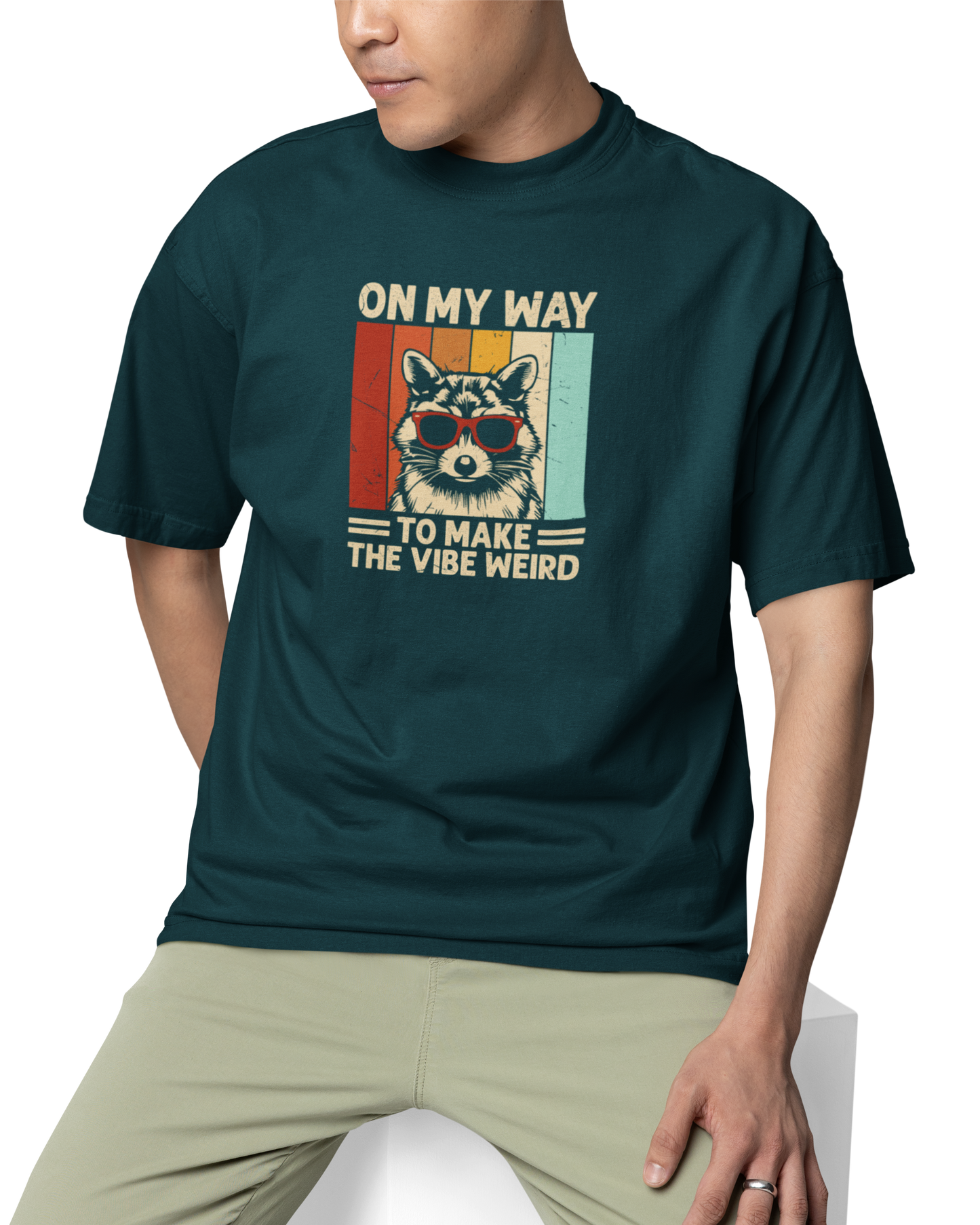 On My Way To Make The Vibe Weird Unisex Oversized T-Shirt