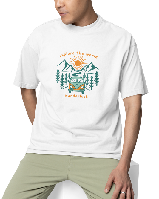 Explore The World Wanderlust Unisex Oversized T-Shirt