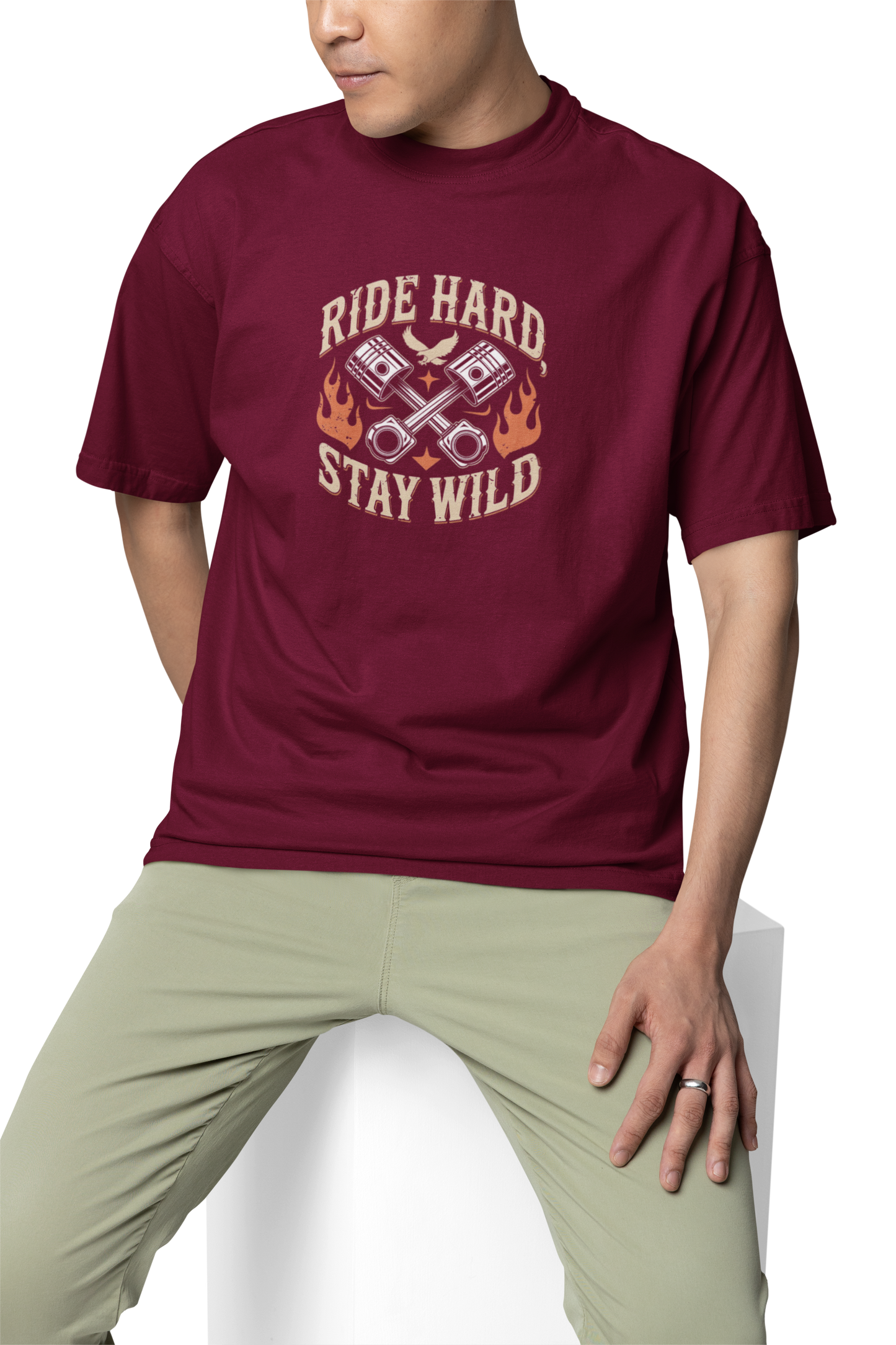 Ride Hard Stay Wild Unisex Oversized T-Shirt