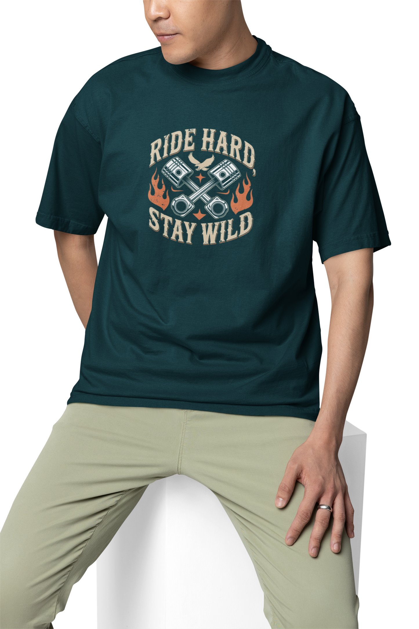 Ride Hard Stay Wild Unisex Oversized T-Shirt