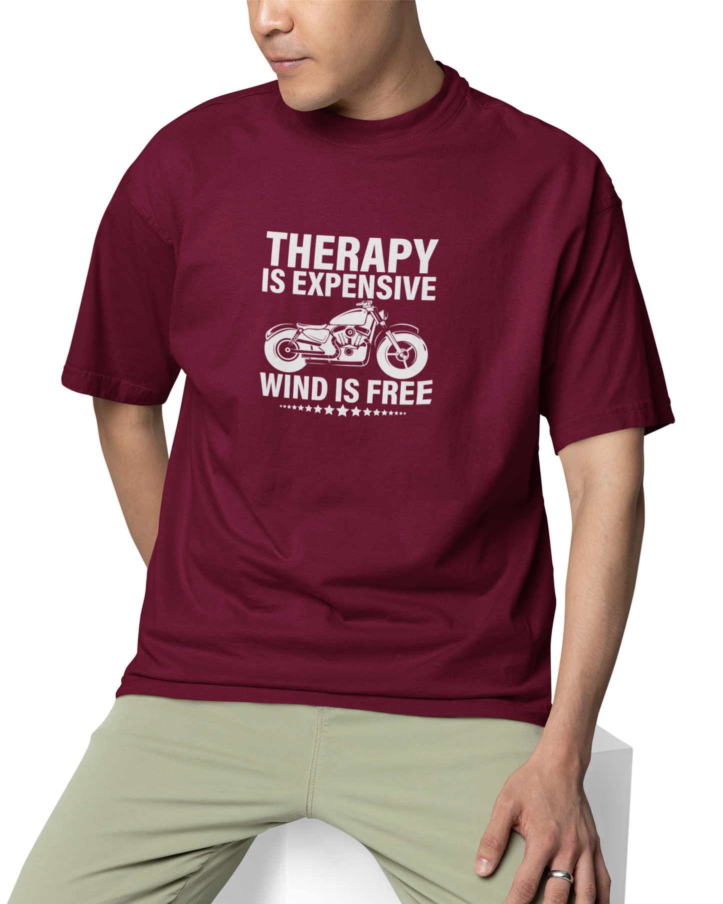 Therapy Is Expensive Wind Is Free Unisex Oversized T-Shirt