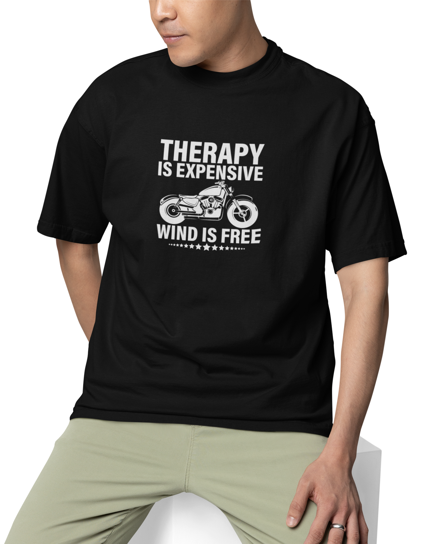 Therapy Is Expensive Wind Is Free Unisex Oversized T-Shirt