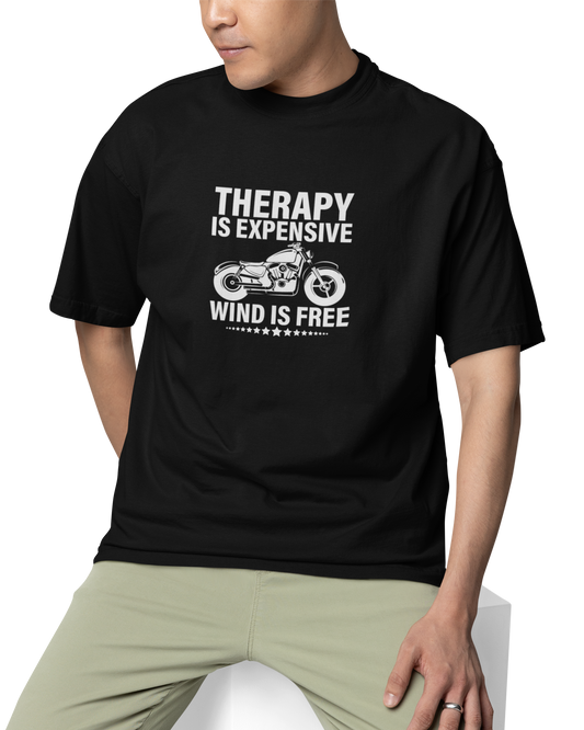Therapy Is Expensive Wind Is Free Unisex Oversized T-Shirt