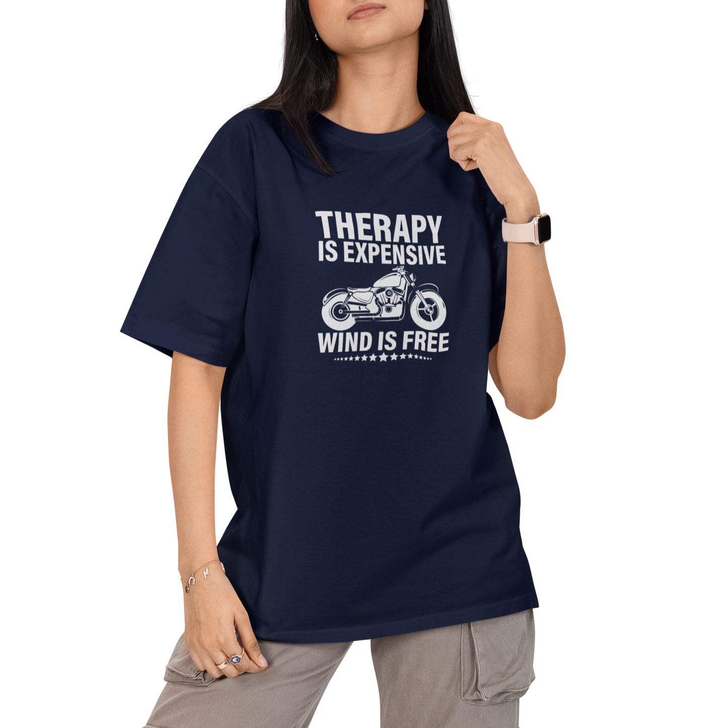 Therapy Is Expensive Wind Is Free Unisex Oversized T-Shirt