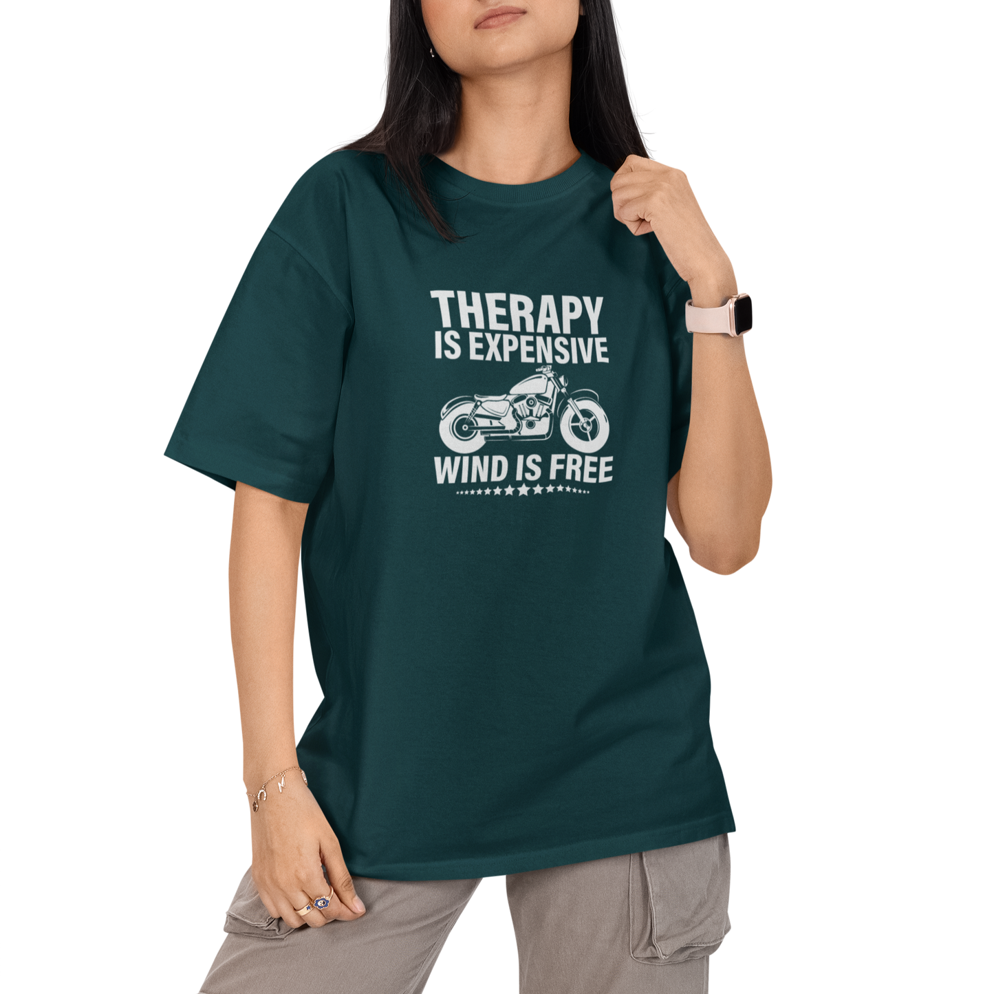 Therapy Is Expensive Wind Is Free Unisex Oversized T-Shirt