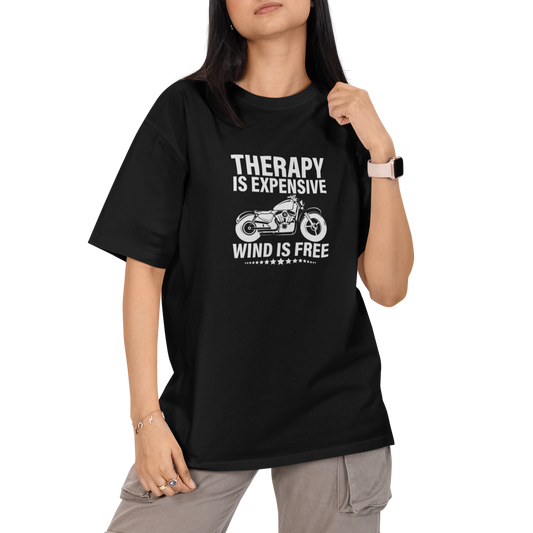 Therapy Is Expensive Wind Is Free Unisex Oversized T-Shirt