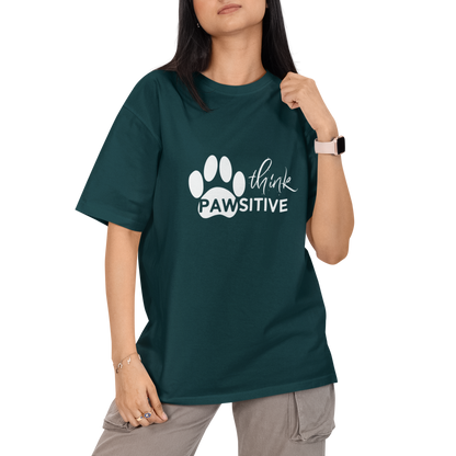Think Pawsitive Unisex Oversized T-Shirt