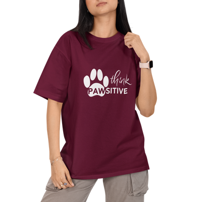 Think Pawsitive Unisex Oversized T-Shirt