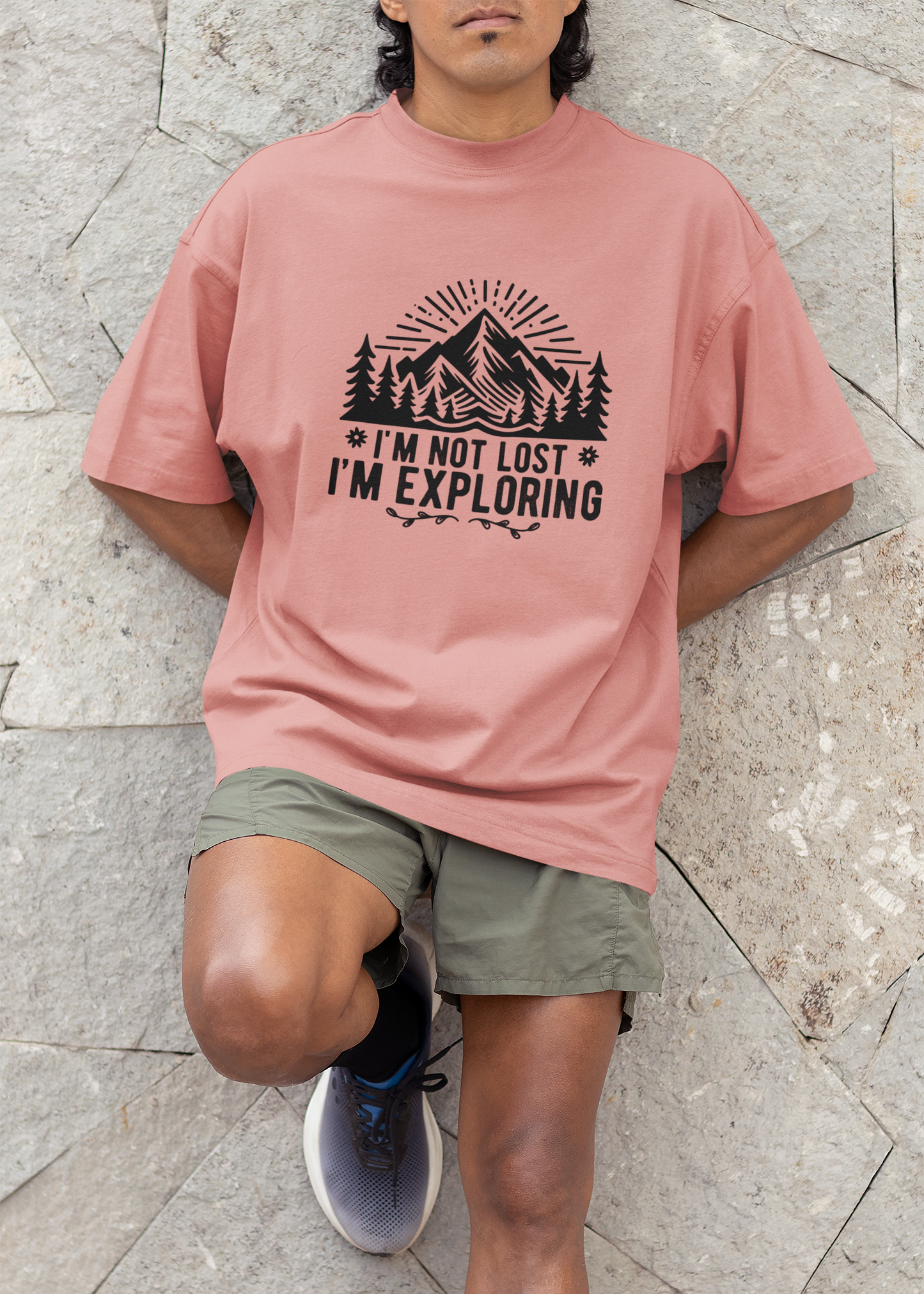 Im Not Lost Im Exploring Unisex Terry Oversized T-Shirt