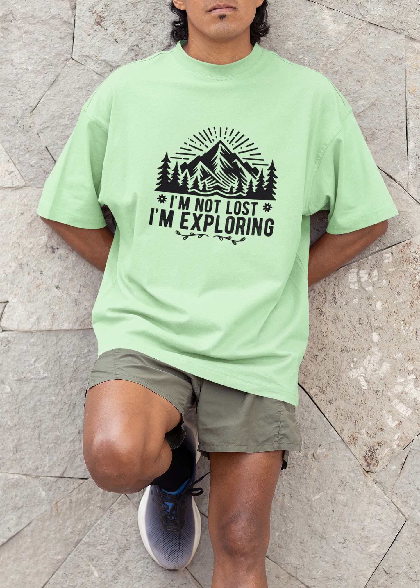 Im Not Lost Im Exploring Unisex Terry Oversized T-Shirt