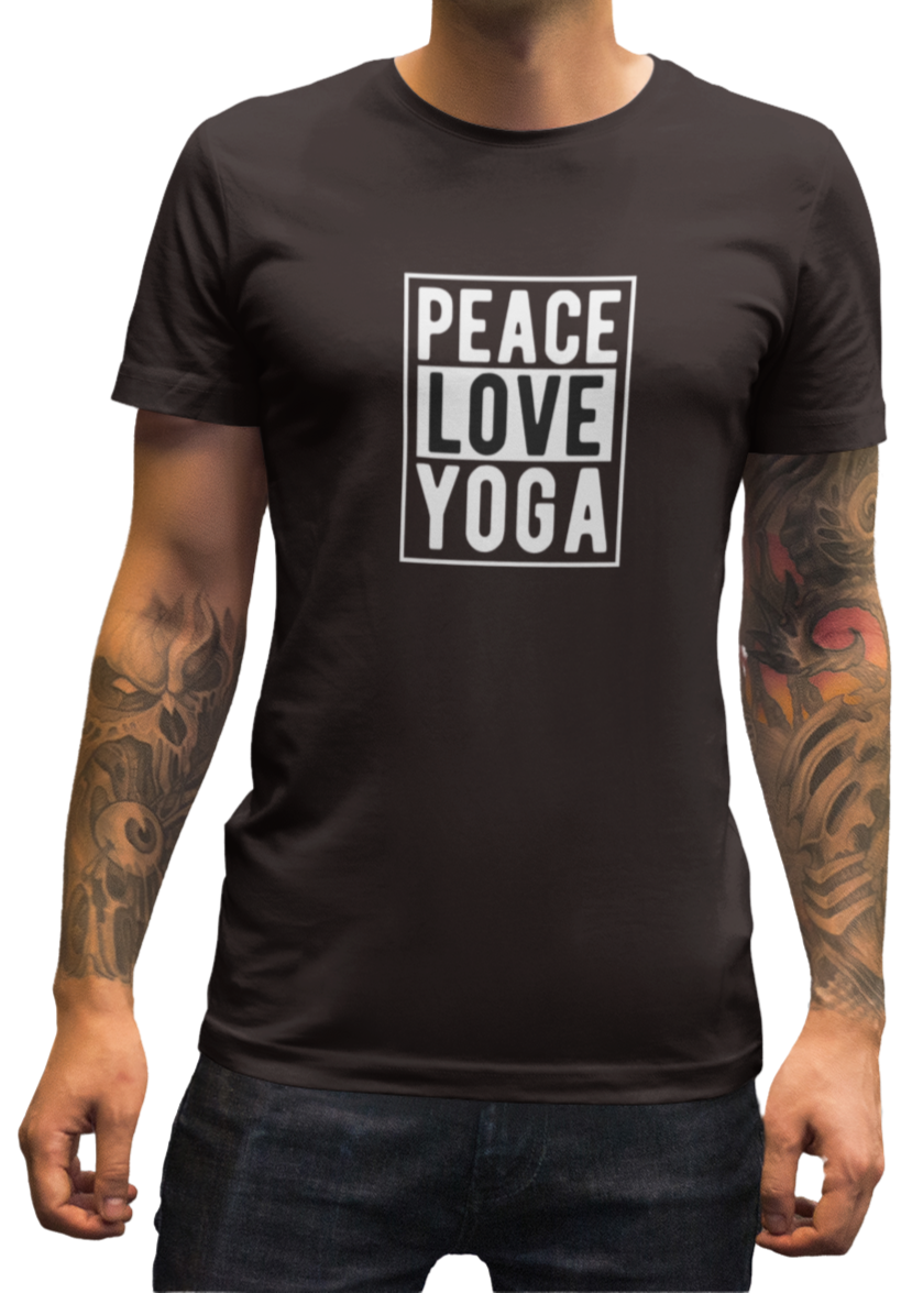 Peace Love Yoga Men Classic T-Shirt