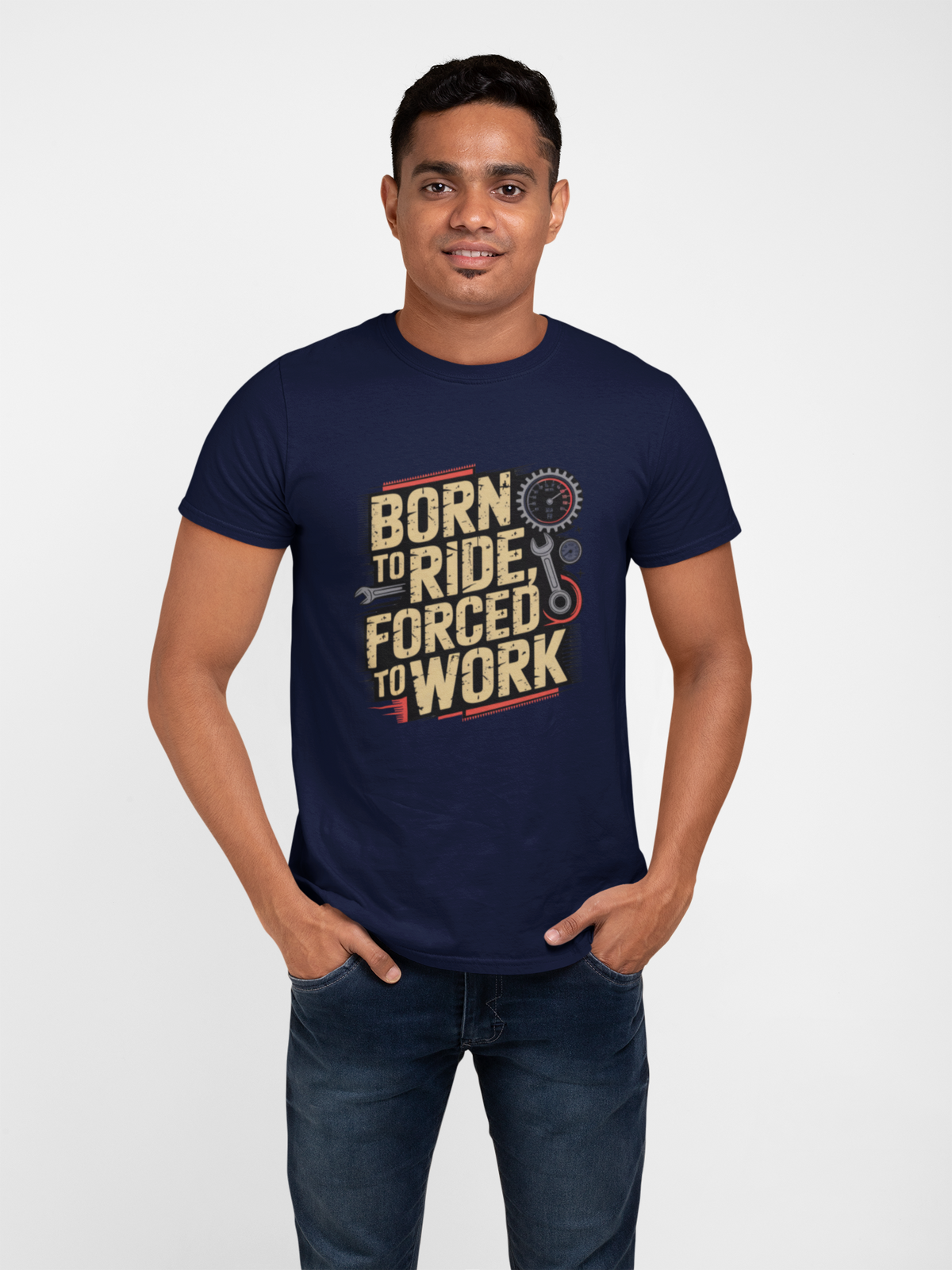 Born To Ride Men Classic Crew T-Shirt