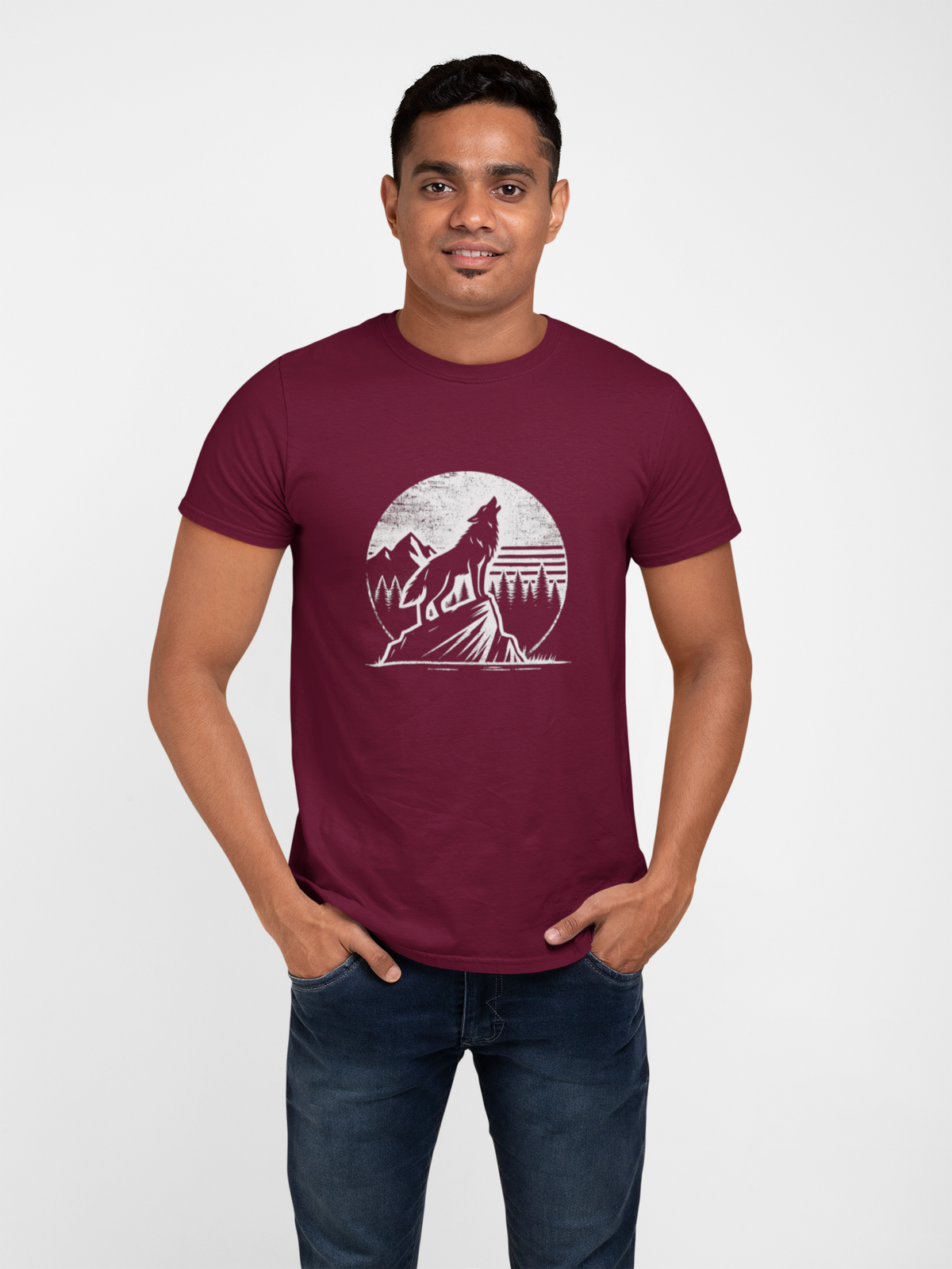 Wolf Men Classic Crew T-Shirt
