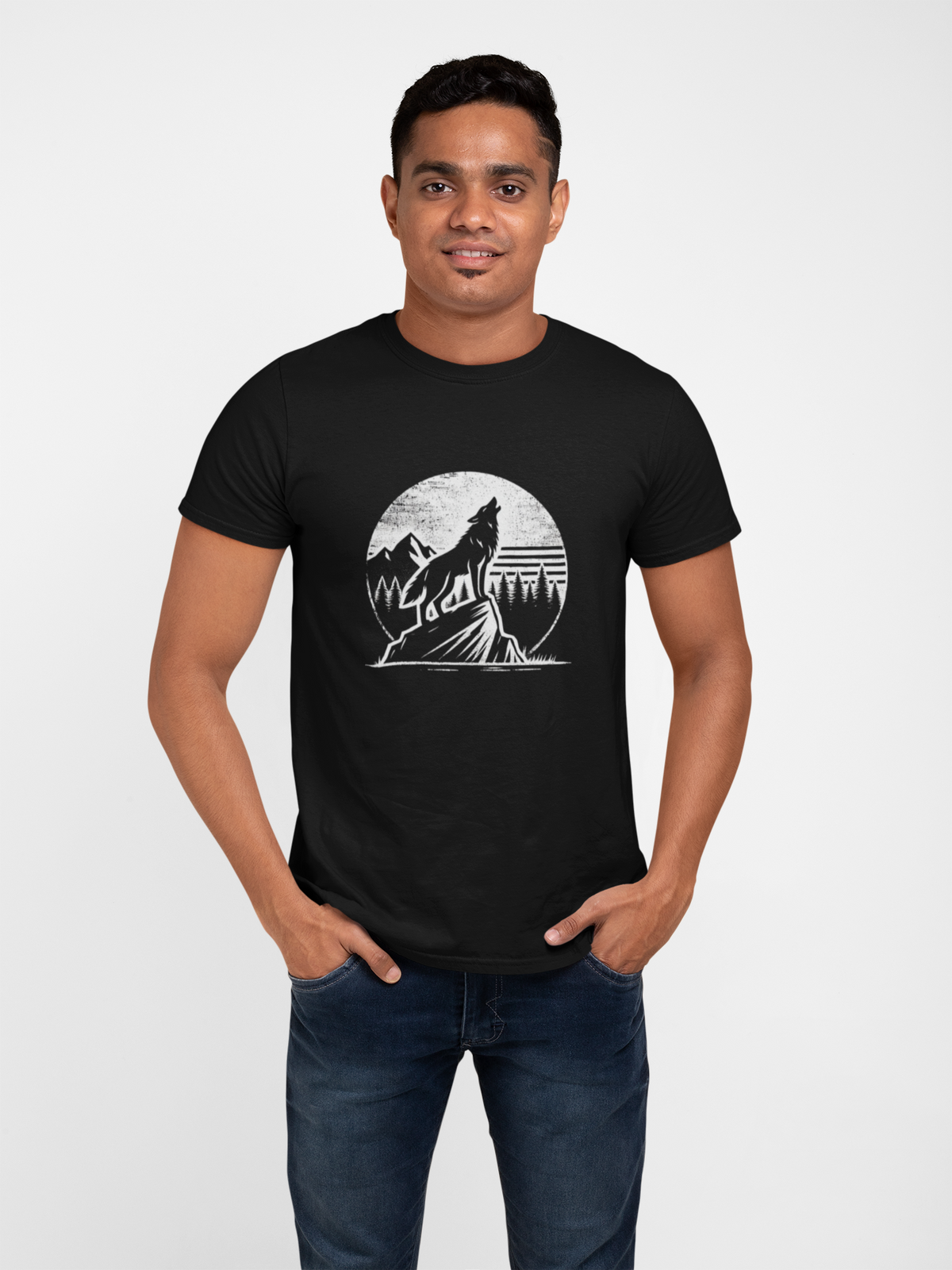Wolf Men Classic Crew T-Shirt